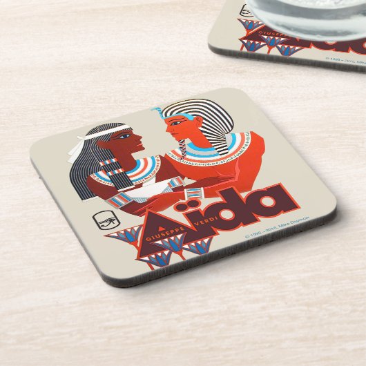 Aïda. Opera Bier Onderzetter (Linkerzijde)