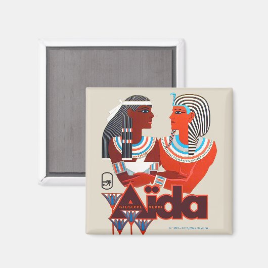 Aïda! opera magneet (Voorkant / Achterkant)