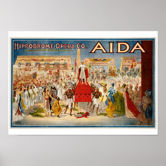 Aida Opera poster 1898 (Voorkant)