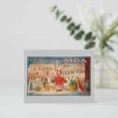 Aida opera vintage poster (1908) briefkaart (Staand voorkant)