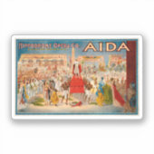 Aida opera vintage poster (1908) sticker (Voorkant)