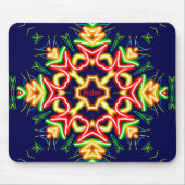 AIDAN ~ Fluoro Abstract Pattern ~ Gepersonaliseerd Muismat (Voorkant)