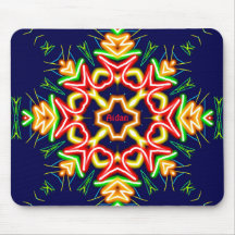 AIDAN ~ Fluoro Abstract Pattern ~ Gepersonaliseerd