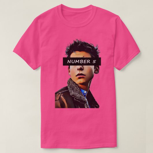 Aidan Gallagher Nummer 5 Classic Tshirt Beste Vrou (Design voorkant)