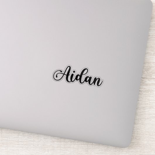 Aidan Naam - Handgeschreven kalligrafie Sticker (Detail)