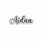 Aidan Naam - Handgeschreven kalligrafie Sticker (Voorkant)