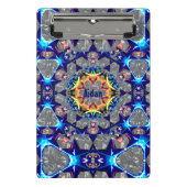 AIDAN ~ TRIPPY 3D-patroon gepersonaliseerd Mini Klembord (Voorkant)