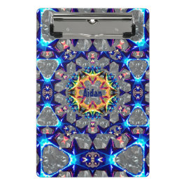 AIDAN ~ TRIPPY 3D-patroon gepersonaliseerd Mini Klembord