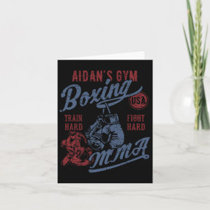 Aidan's Gym Boxing MMA Retro Design voor de naam A Kaart