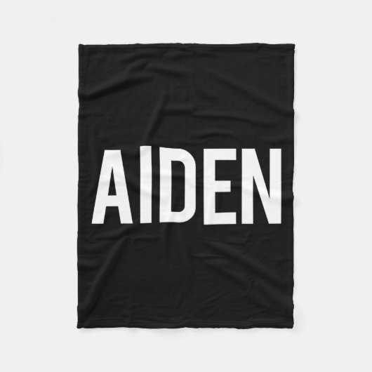 Aiden - Cool New Funny Name Fan Gift Tee Fleece Deken (Voorkant)