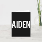Aiden - Cool New Funny Name Fan Gift Tee  Kaart (Voorkant)
