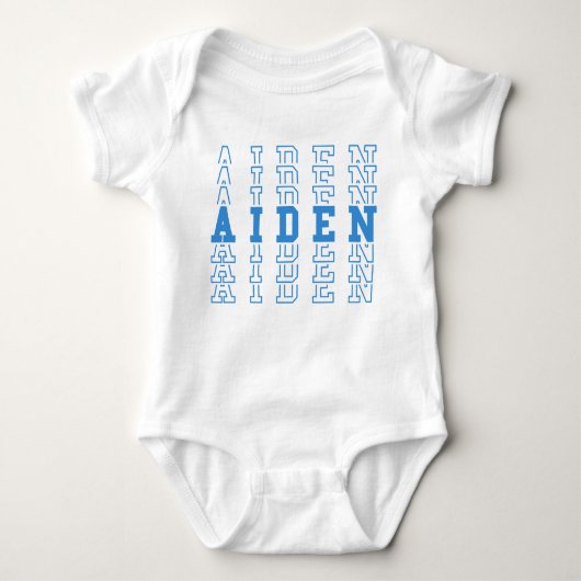 Aiden Custom Boy Name Romper (Voorkant)