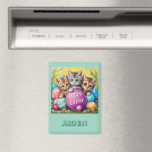 AIDEN ~ EASTER KITTENS Easter Eggs~  Magnet (Insitu (Vaatwasser))