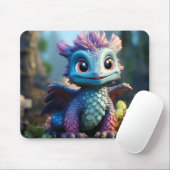 Aiden, een grillig Dragon Schort Muismat (Met muis)