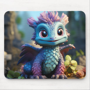 Aiden, een grillig Dragon Schort Muismat