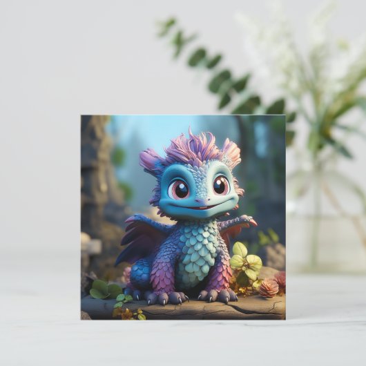 Aiden, een grillige draak (Staand voorkant)