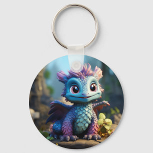 Aiden, een grillige draak sleutelhanger