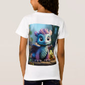 Aiden, een grillige draak t-shirt (Achterkant)