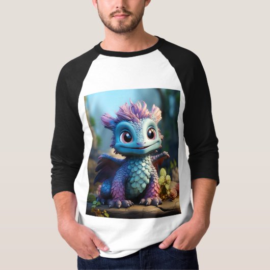 Aiden, een grillige draak t-shirt (Voorkant)
