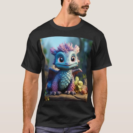 Aiden, een grillige draak t-shirt (Voorkant)