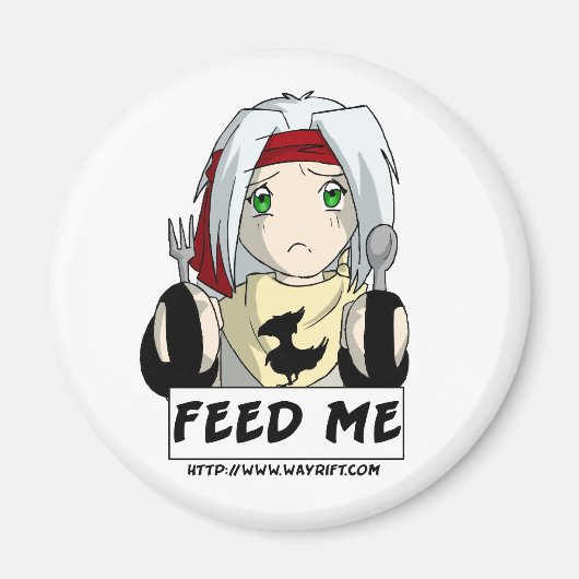 Aiden "Feed Me" Magneet (Voorkant)