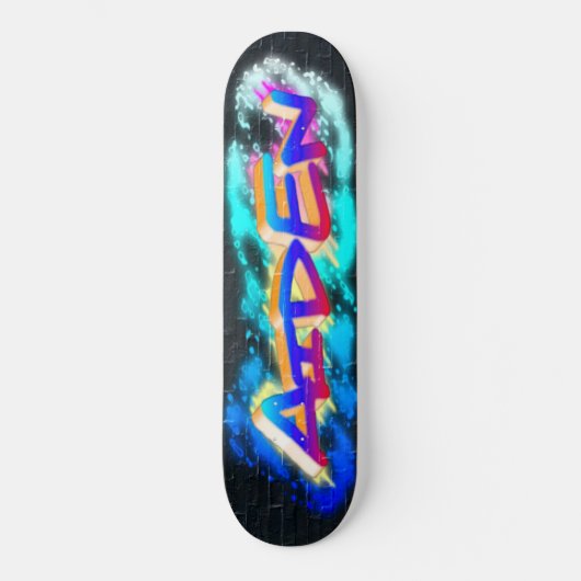 AIDEN Gepersonaliseerd Graffiti Skateboard (Voorkant)