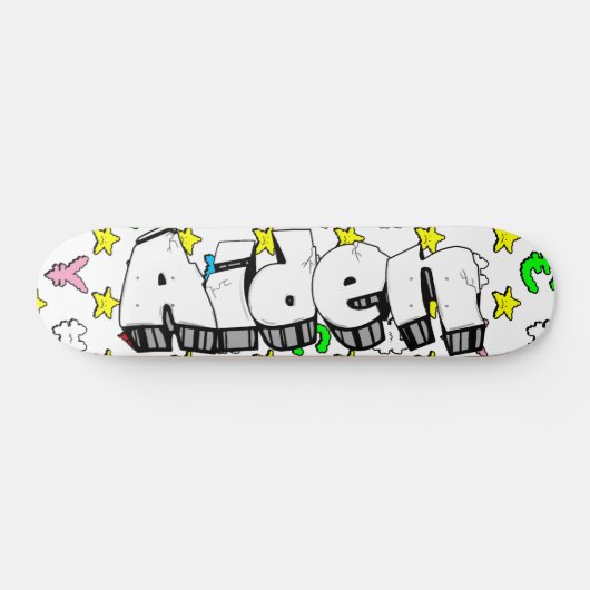 Aiden Graffiti aangepast skateboard (Horizontaal)
