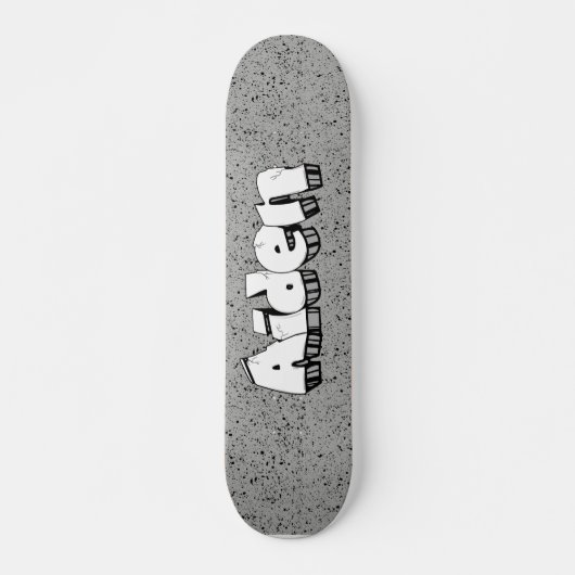 Aiden Graffiti aangepast skateboard op maat (Voorkant)