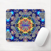 AIDEN ~ Helder 3D-patroon ~ Muismat (Met muis)
