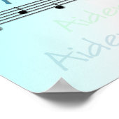 Aiden Musical Name Nursery Room Poster (Hoek)