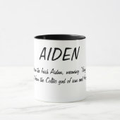 Aiden naam Betekenis Mok (Midden)