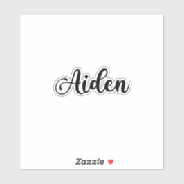 Aiden Naam - Handgeschreven kalligrafie Sticker