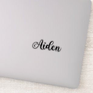 Aiden Naam - Handgeschreven kalligrafie Sticker