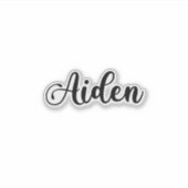 Aiden Naam - Handgeschreven kalligrafie Sticker (Voorkant)
