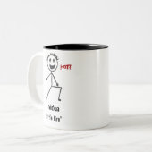 Aiden-naam: Tweekleurige Koffiemok (Voorkant links)