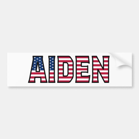 Aiden name Vorname USA Aufkleber Sticker Auto (Voorkant)