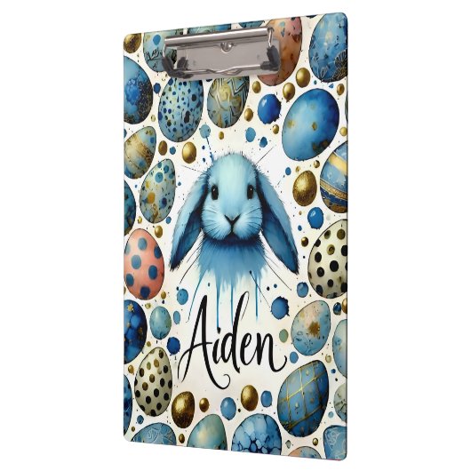 AIDEN ~ PAASkonijn en eieren ~ Klembord (Links)