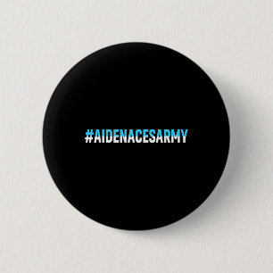 Aidenacesarmy Strijd Tegen Kanker Leukemie Aiden’ Ronde Button 5,7 Cm