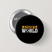 Aidenacesleger strijd tegen kanker Aiden's wereld Ronde Button 5,7 Cm (Voorkant /achterkant)
