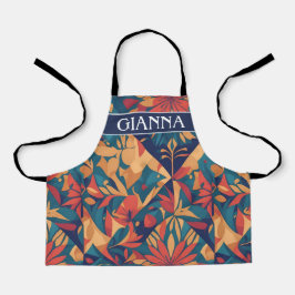 Aidi Mozaïek Kleurrijk Gepersonaliseerd Patroon Schort