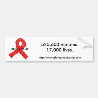 AIDS Awareness bumper sticker