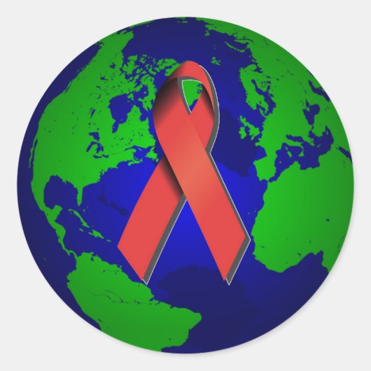 Aids Awareness for All Ronde Sticker (Voorkant)