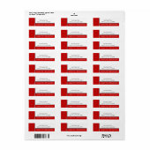 AIDS Awareness Hope Faith Support Return Address Etiket (Full Sheet)