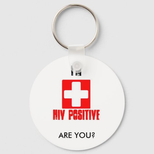 AIDS Bewustmaking Nationale Dag van Actie Sleutelh Sleutelhanger (Voorkant)
