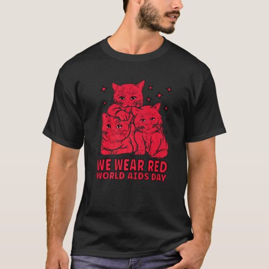 Aids Bewustzijnsshirt Lint Hiv Aids Bewustzijn Fun T-shirt (Voorkant)