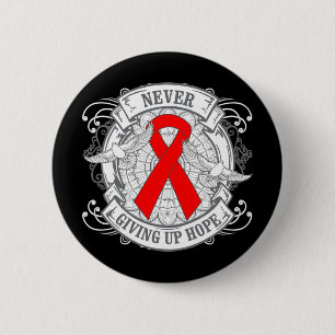 AIDS geeft nooit hoop op.png Ronde Button 5,7 Cm