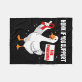 Aids_hiv Awareness Funny Goose World Aids Day Red Fleece Deken (Voorkant (Horizontaal))