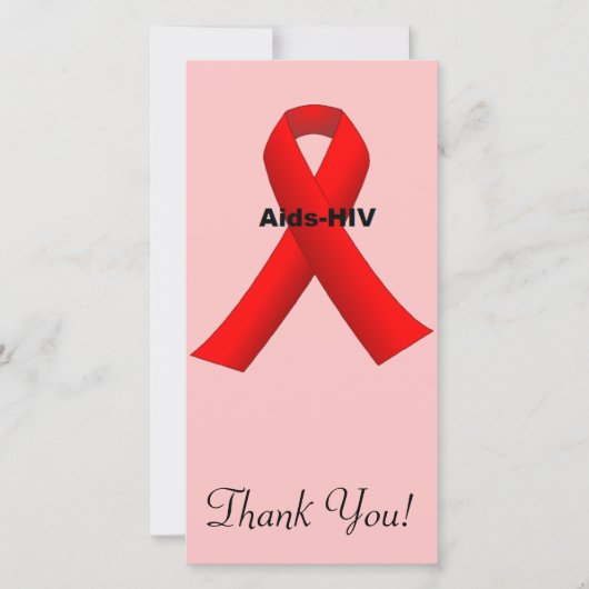 AIDS-HIV BEDANKKAART (Voorkant)