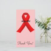AIDS-HIV BEDANKKAART (Staand voorkant)