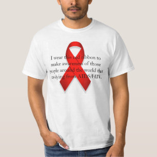 Aids/hiv-bewustzijn T-shirt
